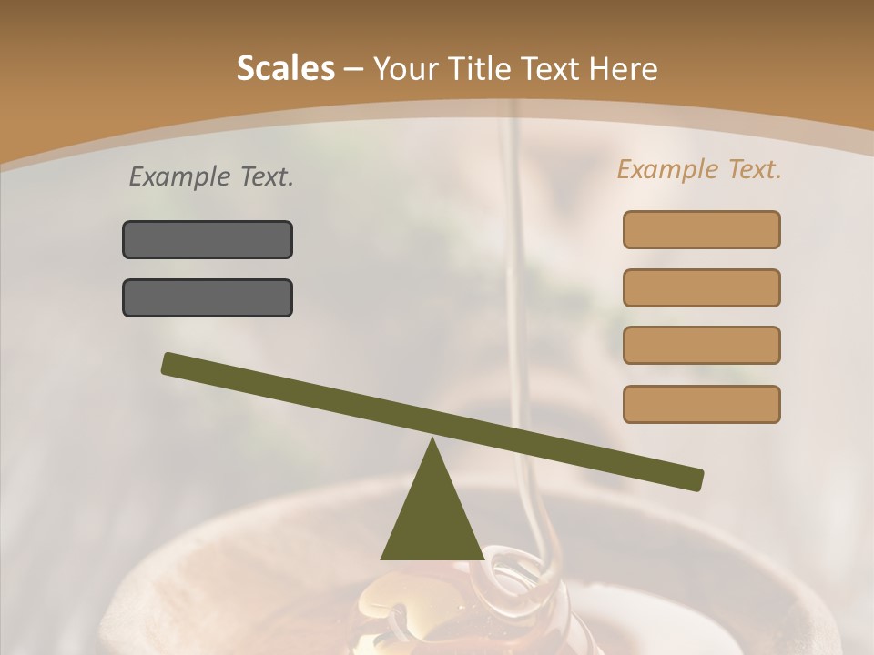 Golden Liquid Eating PowerPoint Template