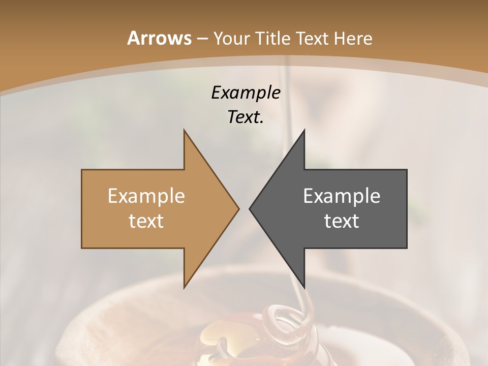 Golden Liquid Eating PowerPoint Template