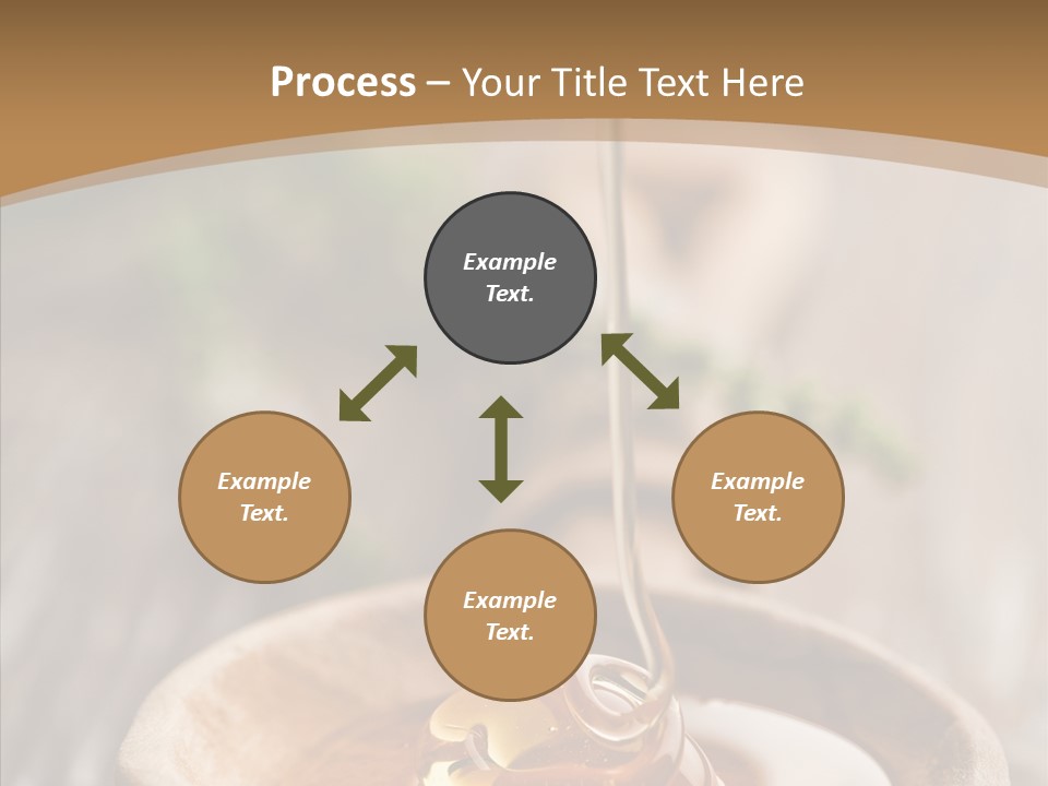 Golden Liquid Eating PowerPoint Template