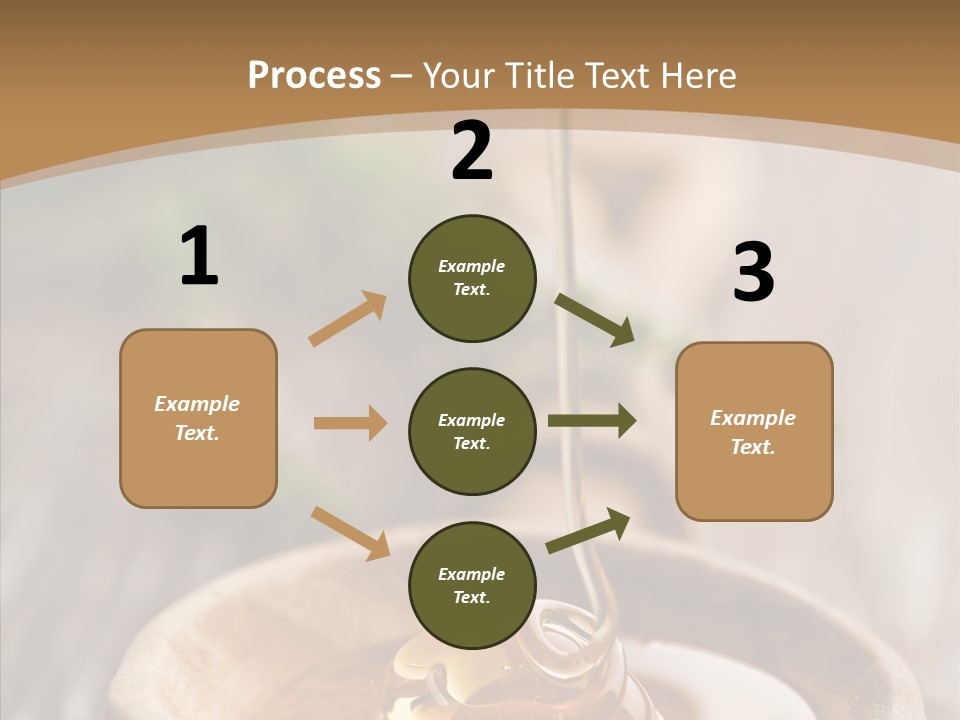 Golden Liquid Eating PowerPoint Template
