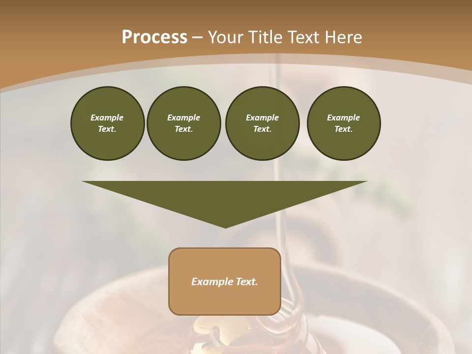 Golden Liquid Eating PowerPoint Template