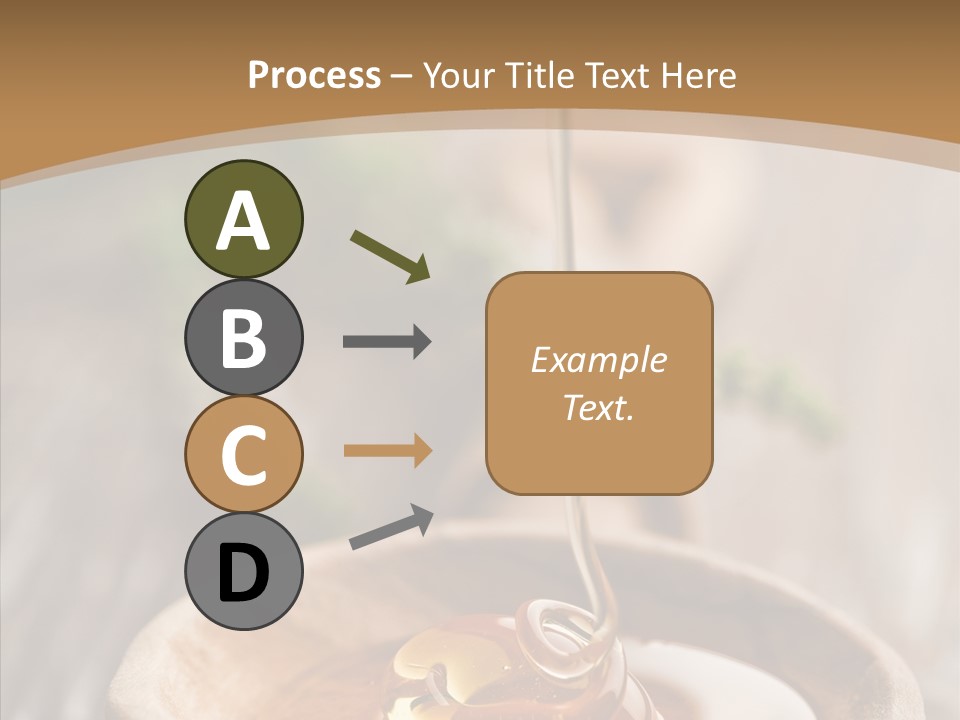 Golden Liquid Eating PowerPoint Template
