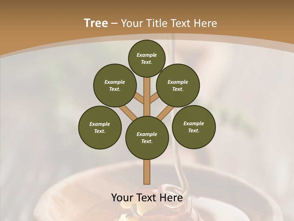 Golden Liquid Eating PowerPoint Template