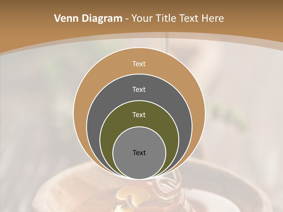 Golden Liquid Eating PowerPoint Template