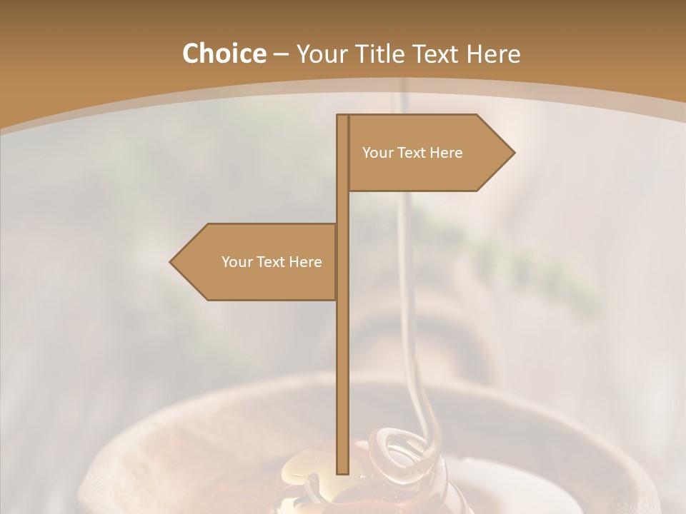 Golden Liquid Eating PowerPoint Template