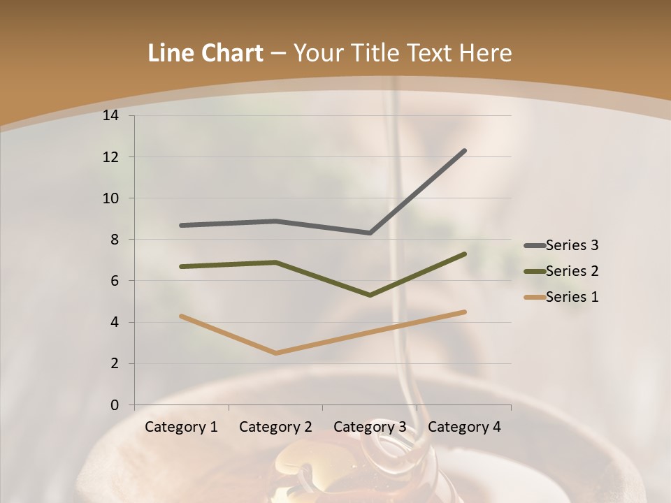 Golden Liquid Eating PowerPoint Template