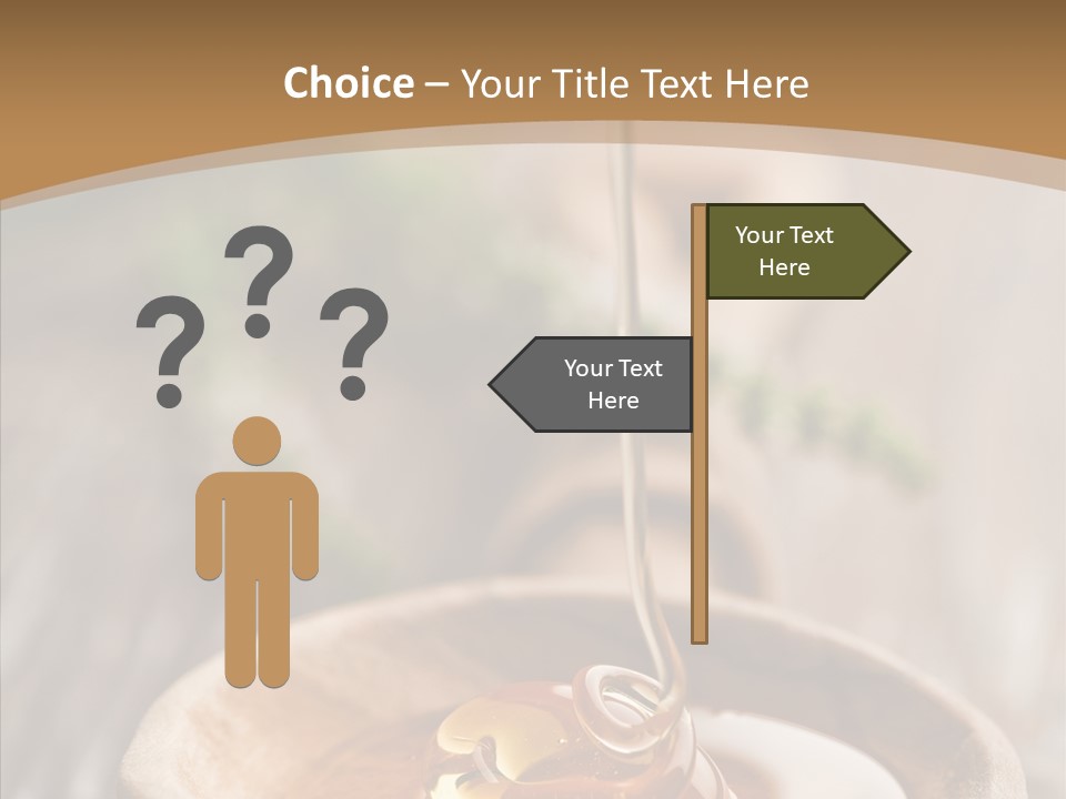 Golden Liquid Eating PowerPoint Template