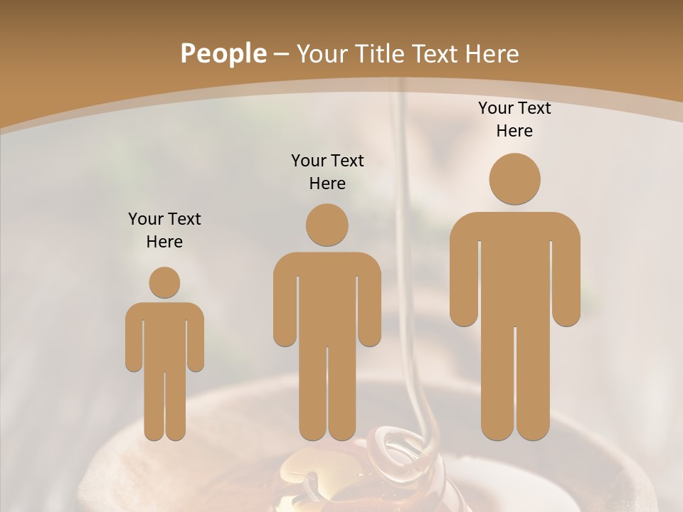 Golden Liquid Eating PowerPoint Template