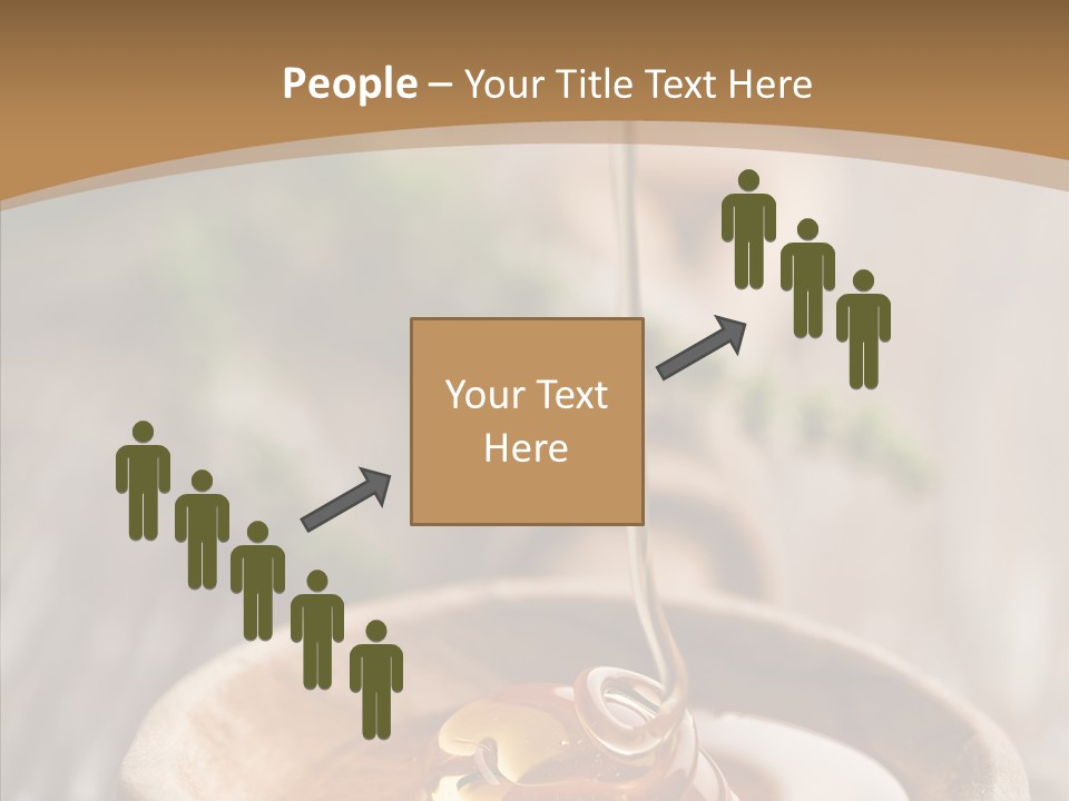 Golden Liquid Eating PowerPoint Template