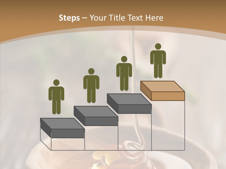 Golden Liquid Eating PowerPoint Template