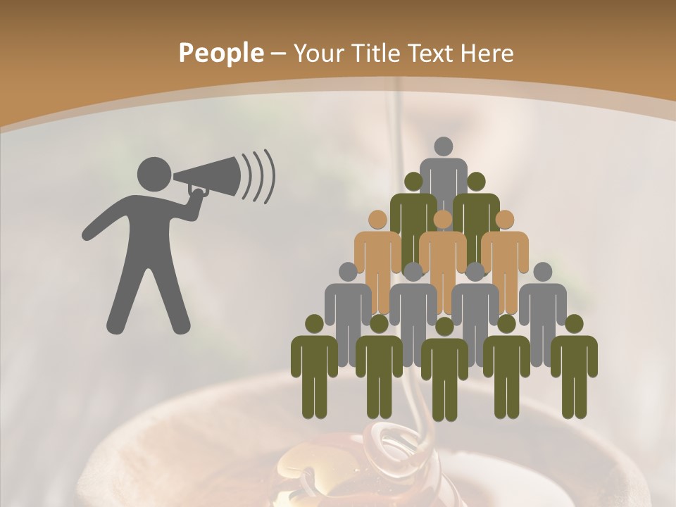 Golden Liquid Eating PowerPoint Template