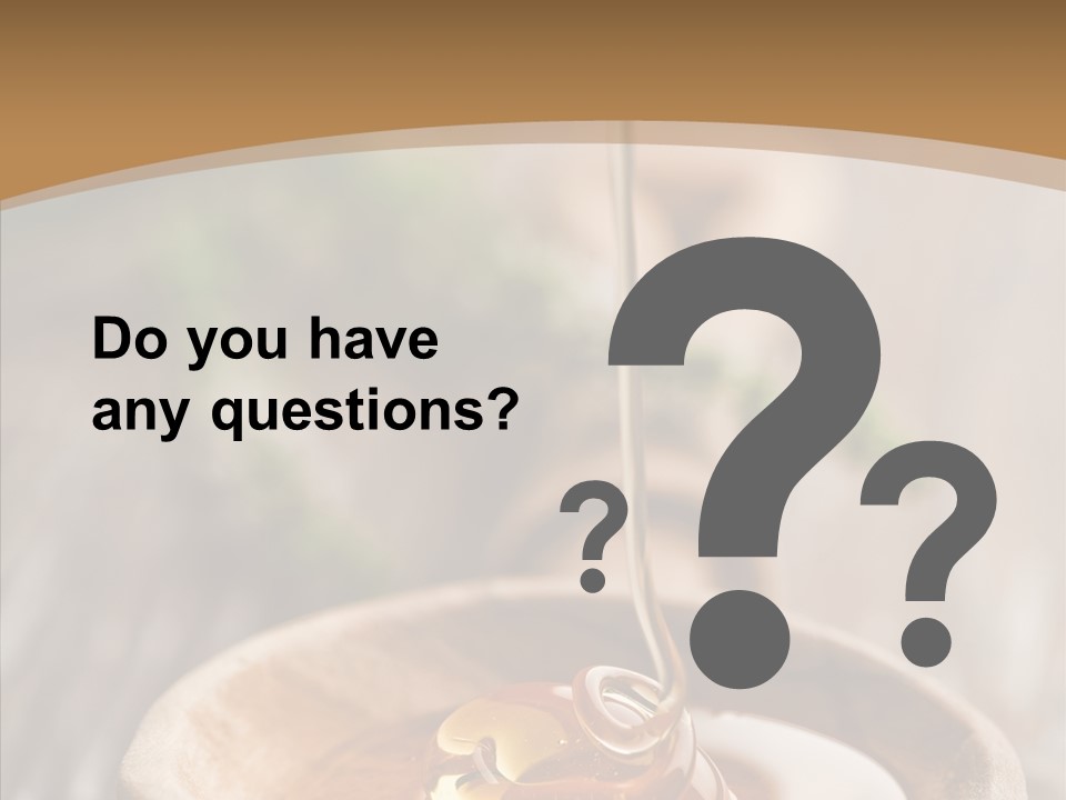 Golden Liquid Eating PowerPoint Template