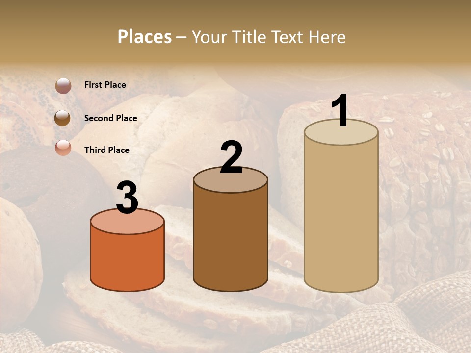 Natural Sliced Bread Wholesome PowerPoint Template