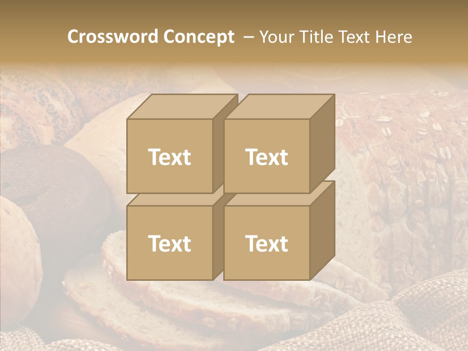 Natural Sliced Bread Wholesome PowerPoint Template