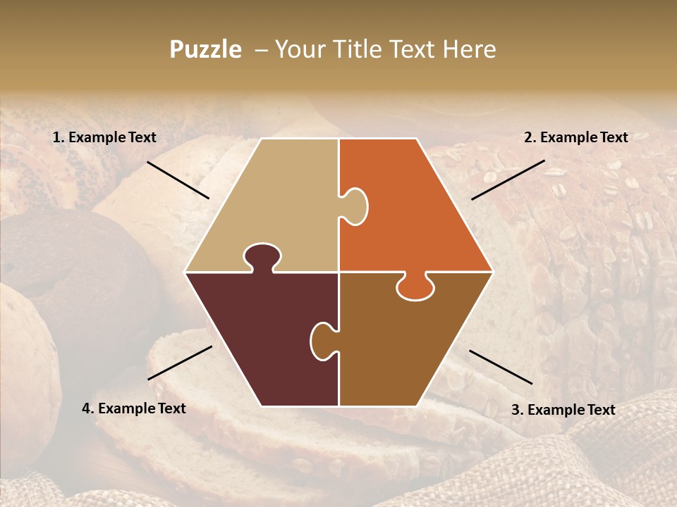 Natural Sliced Bread Wholesome PowerPoint Template