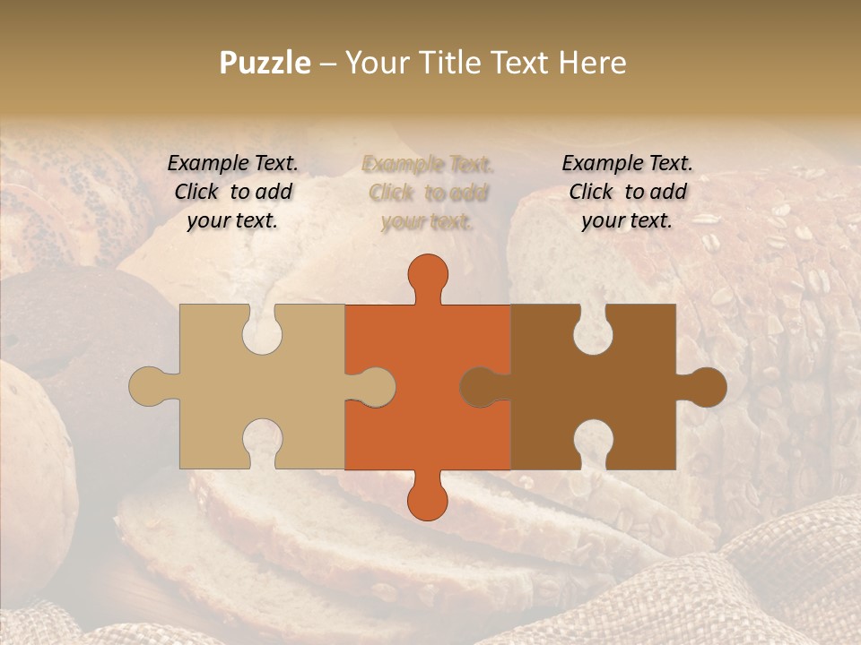 Natural Sliced Bread Wholesome PowerPoint Template