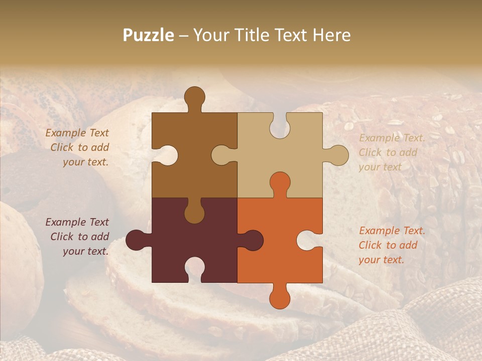 Natural Sliced Bread Wholesome PowerPoint Template