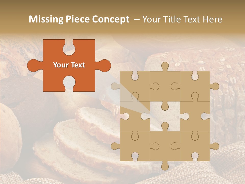 Natural Sliced Bread Wholesome PowerPoint Template