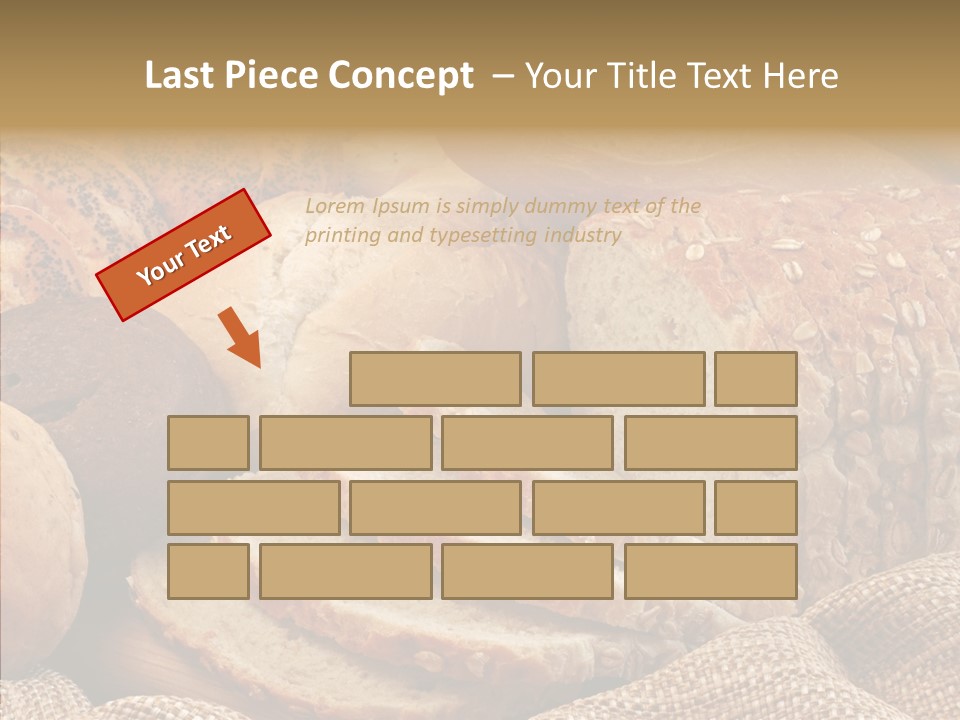 Natural Sliced Bread Wholesome PowerPoint Template