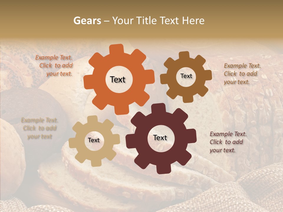 Natural Sliced Bread Wholesome PowerPoint Template