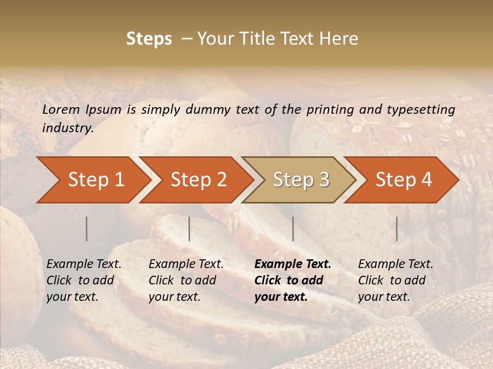 Natural Sliced Bread Wholesome PowerPoint Template