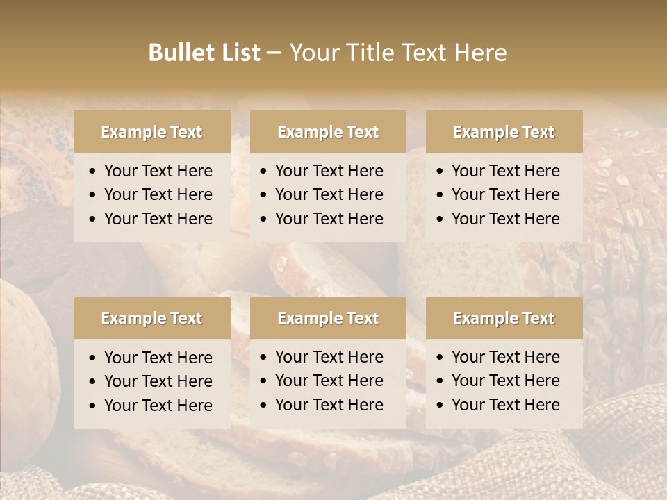 Natural Sliced Bread Wholesome PowerPoint Template