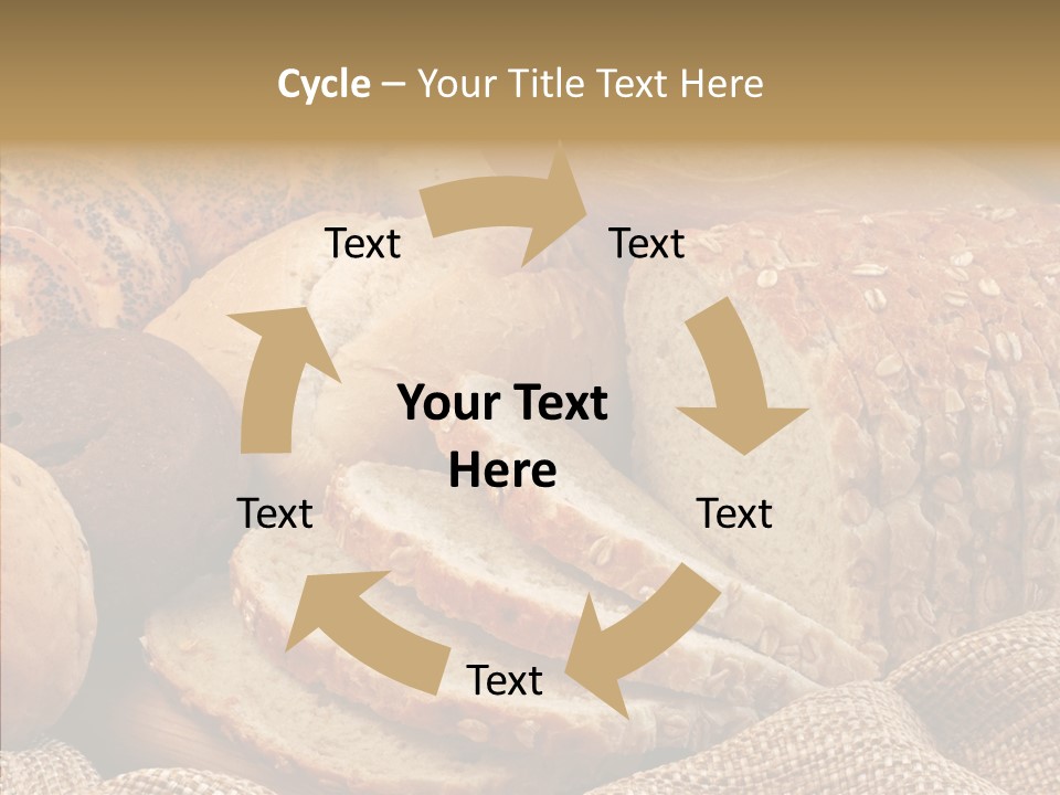 Natural Sliced Bread Wholesome PowerPoint Template