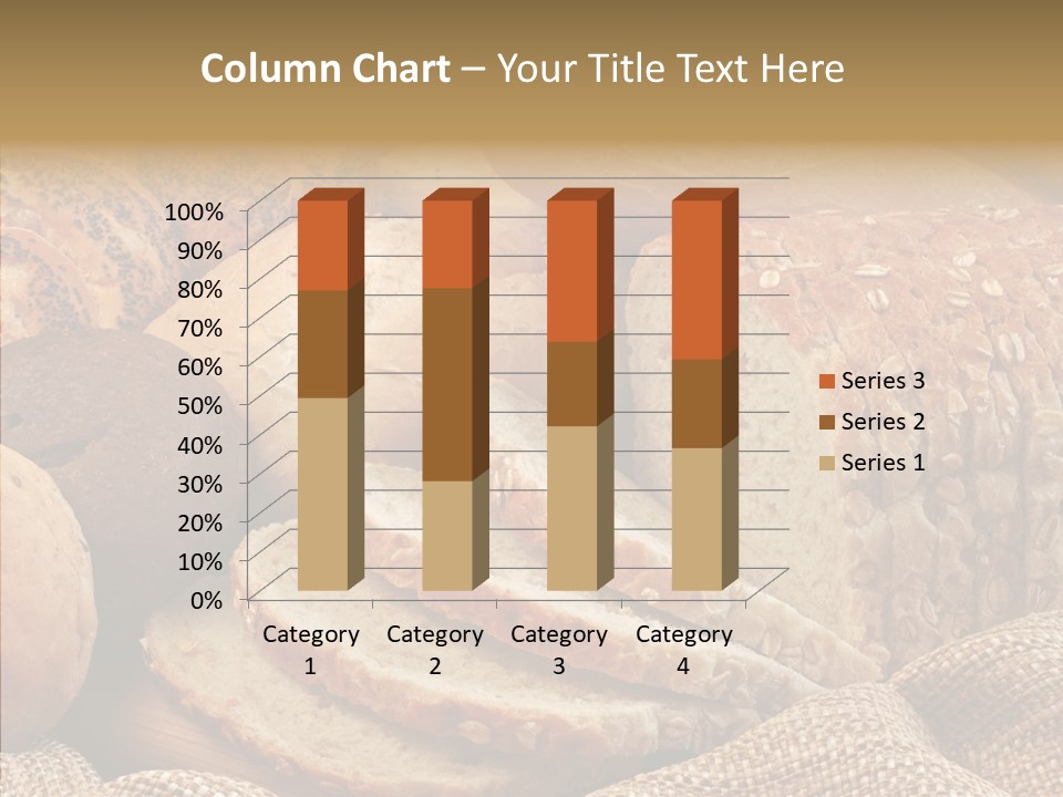Natural Sliced Bread Wholesome PowerPoint Template