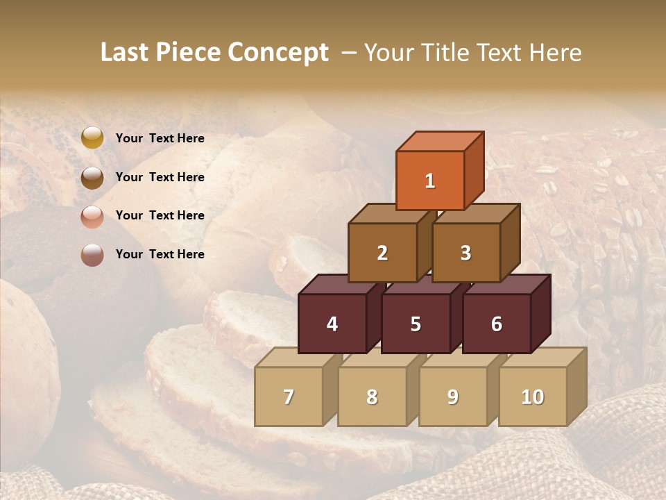 Natural Sliced Bread Wholesome PowerPoint Template