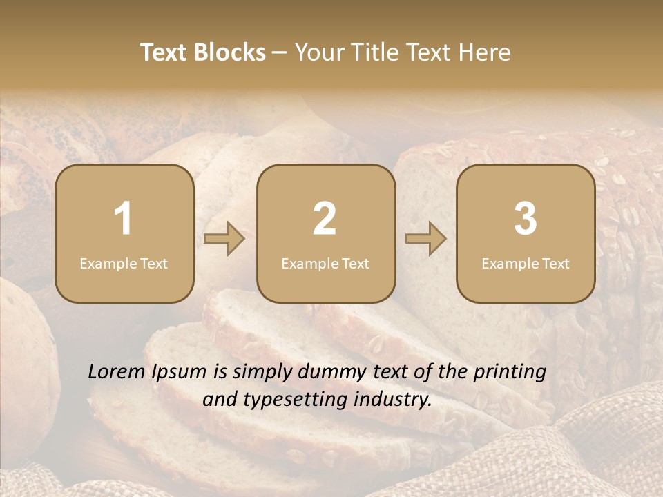 Natural Sliced Bread Wholesome PowerPoint Template