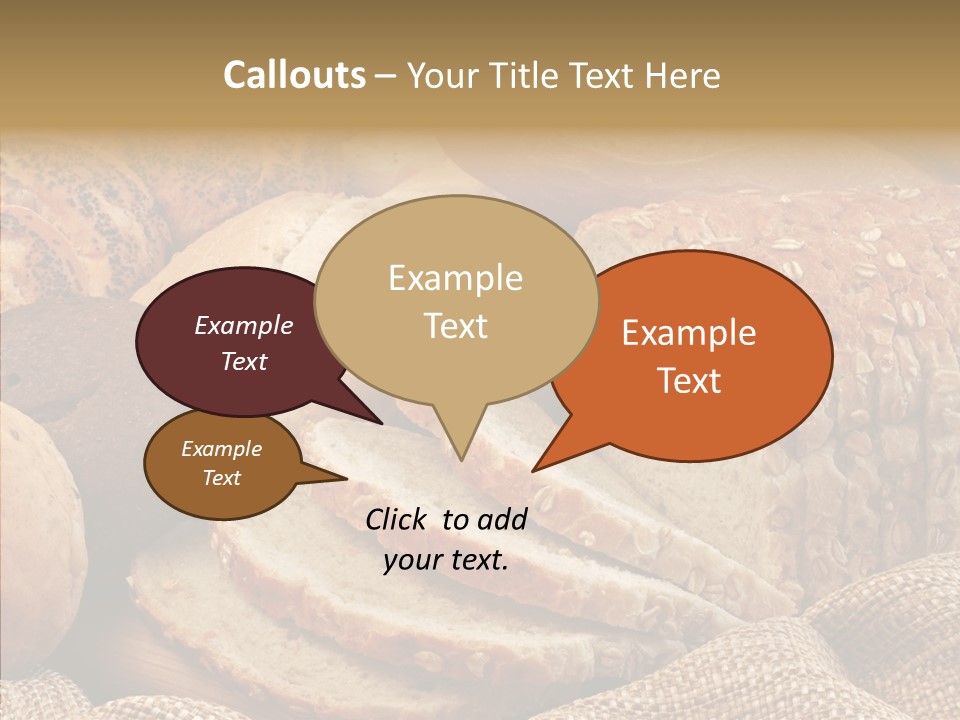 Natural Sliced Bread Wholesome PowerPoint Template