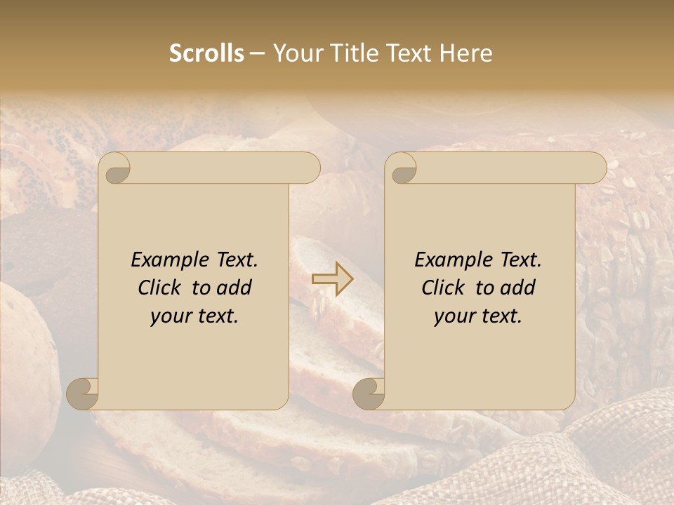 Natural Sliced Bread Wholesome PowerPoint Template