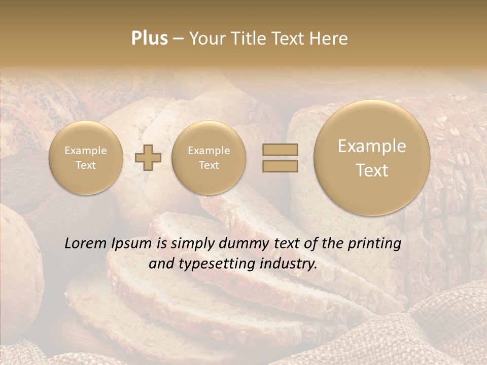 Natural Sliced Bread Wholesome PowerPoint Template
