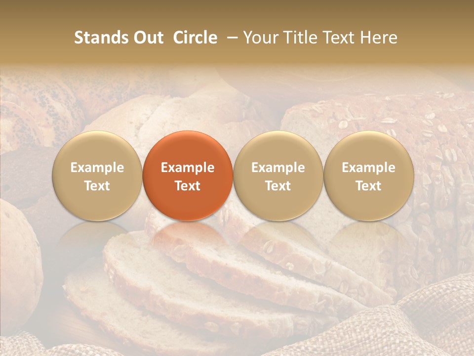 Natural Sliced Bread Wholesome PowerPoint Template