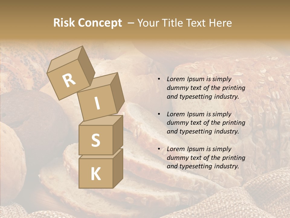 Natural Sliced Bread Wholesome PowerPoint Template