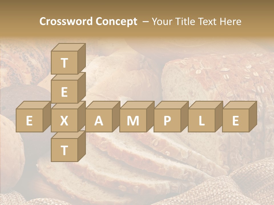 Natural Sliced Bread Wholesome PowerPoint Template