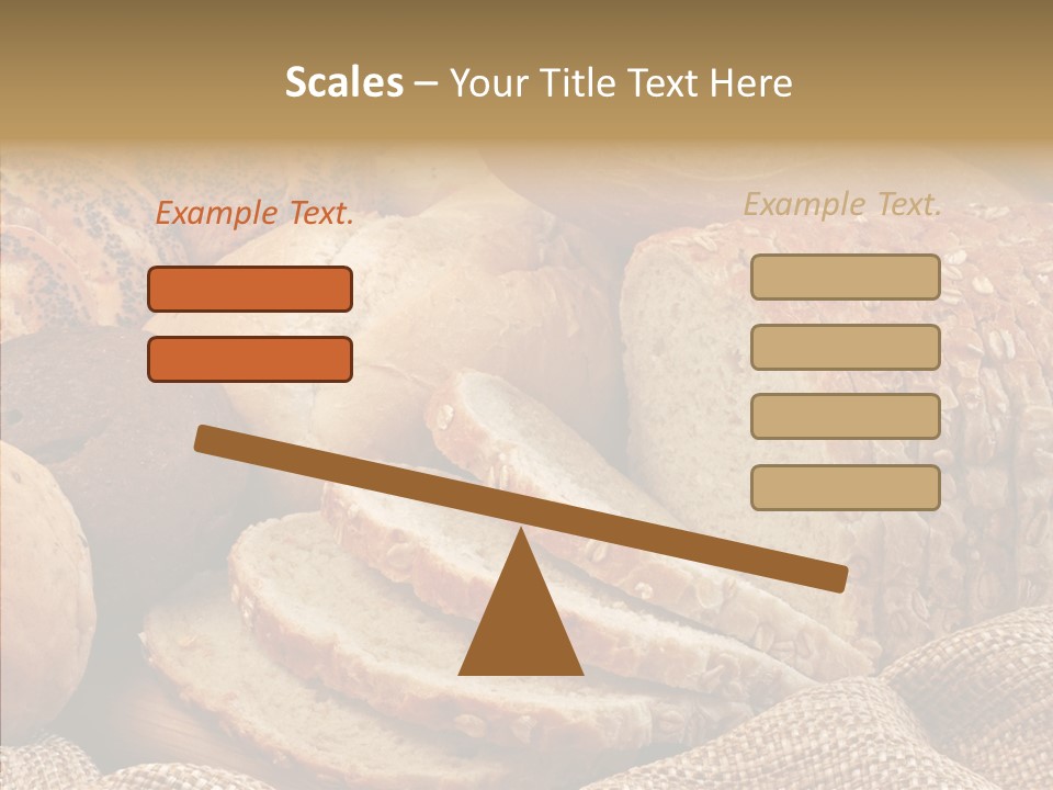 Natural Sliced Bread Wholesome PowerPoint Template