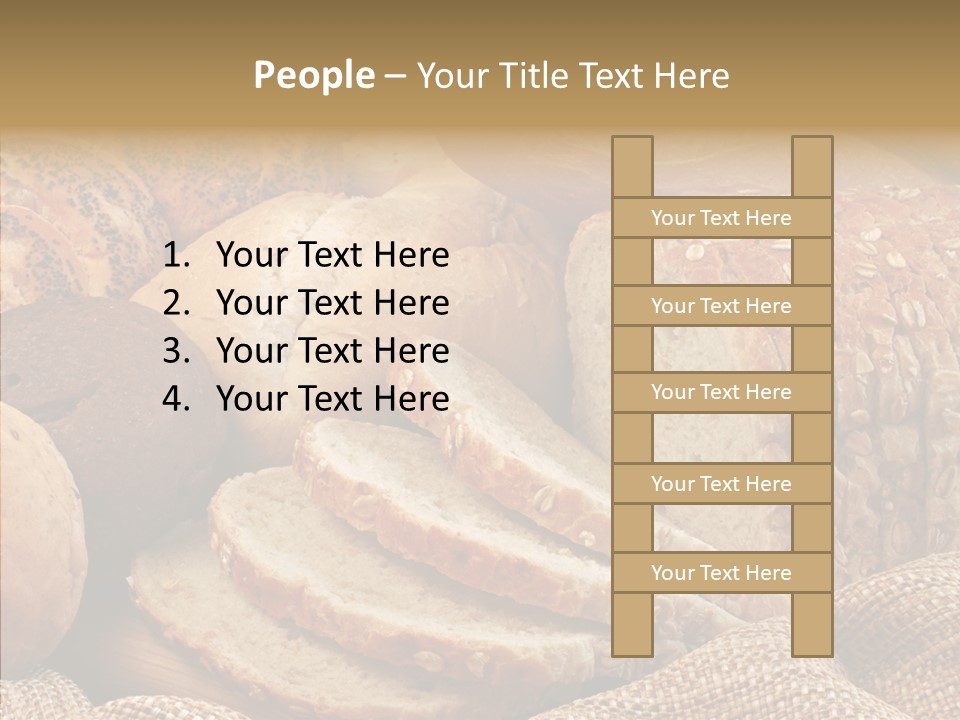 Natural Sliced Bread Wholesome PowerPoint Template