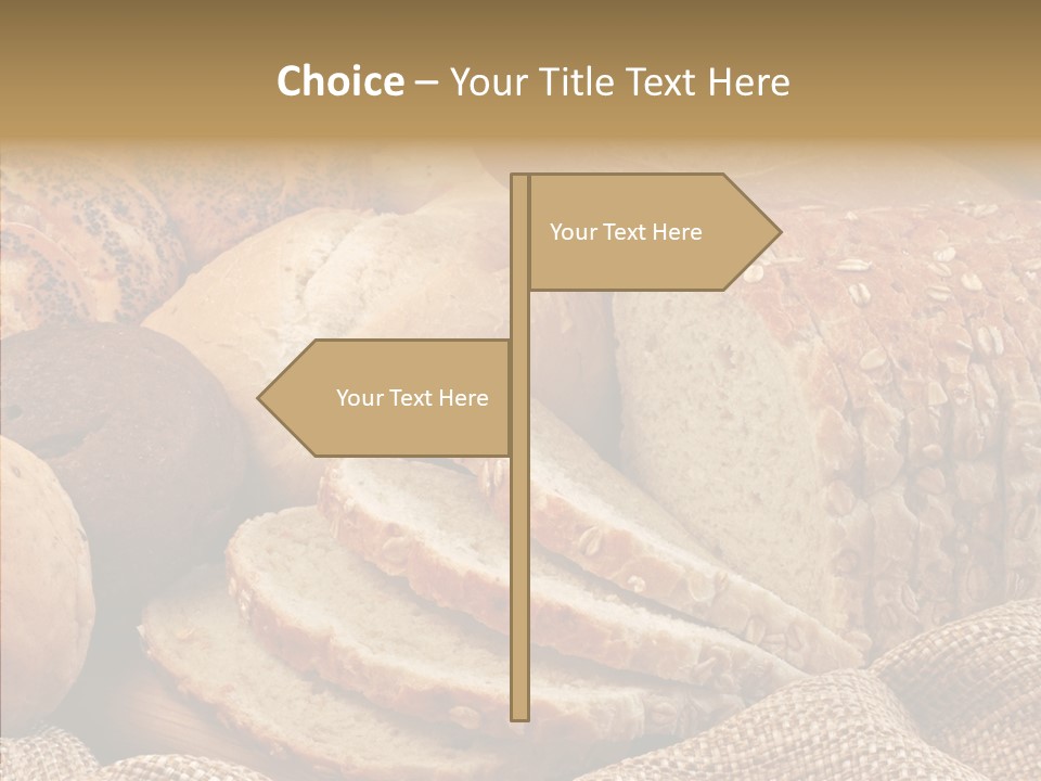 Natural Sliced Bread Wholesome PowerPoint Template