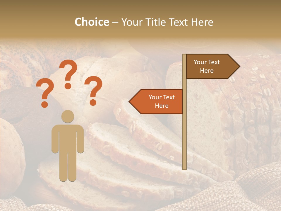 Natural Sliced Bread Wholesome PowerPoint Template