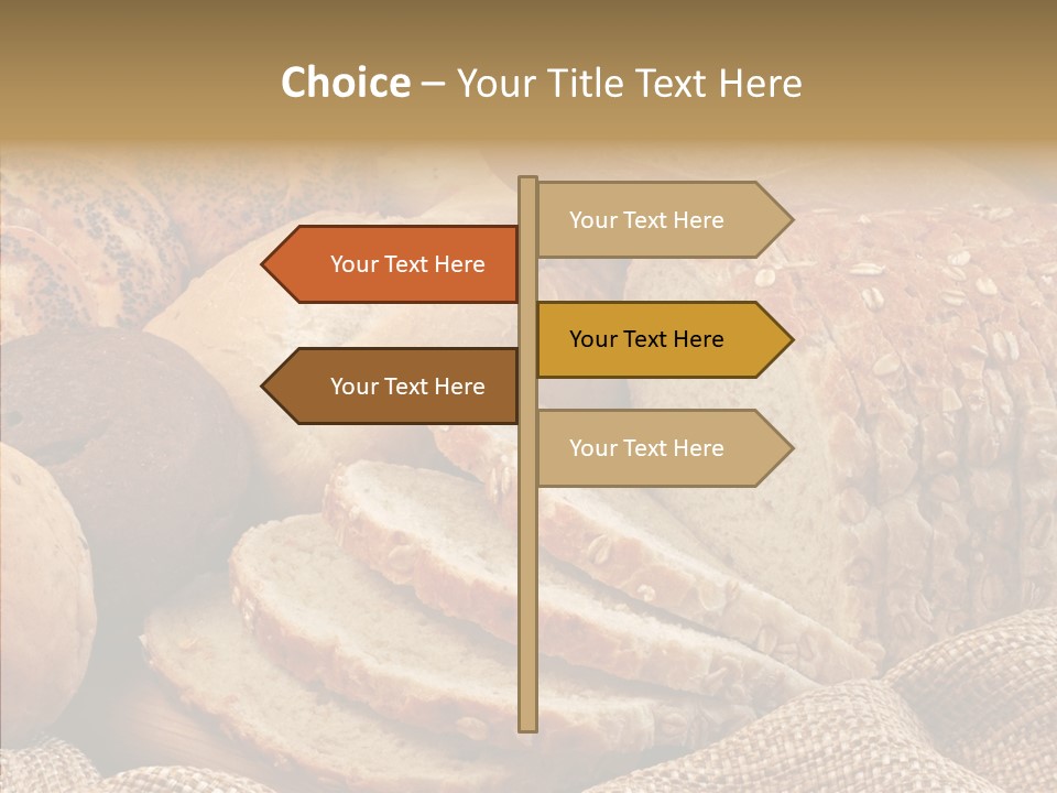 Natural Sliced Bread Wholesome PowerPoint Template