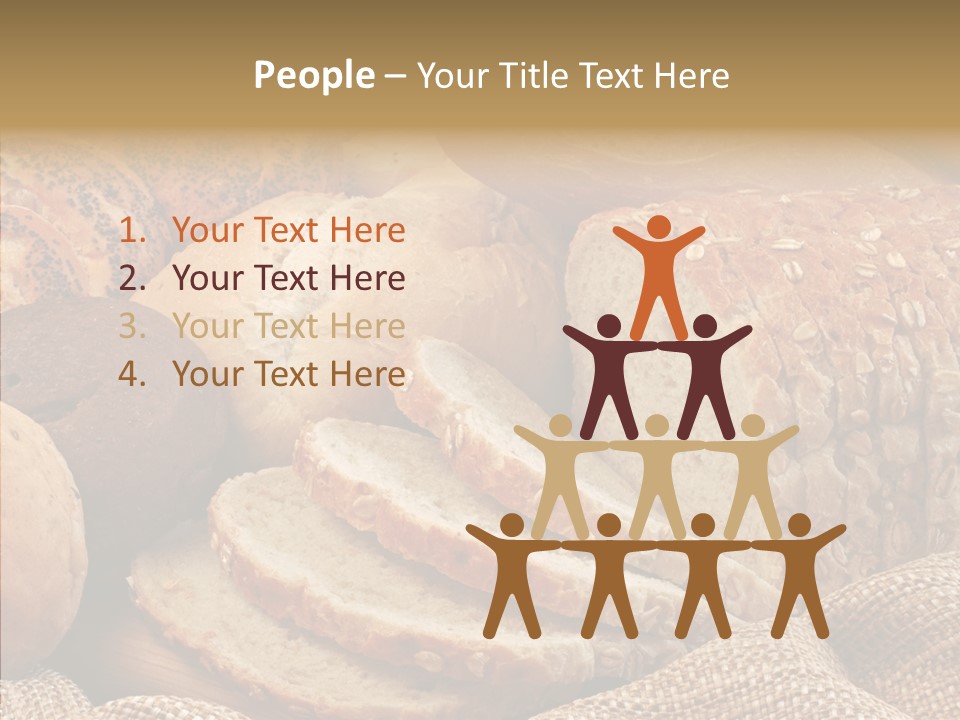 Natural Sliced Bread Wholesome PowerPoint Template