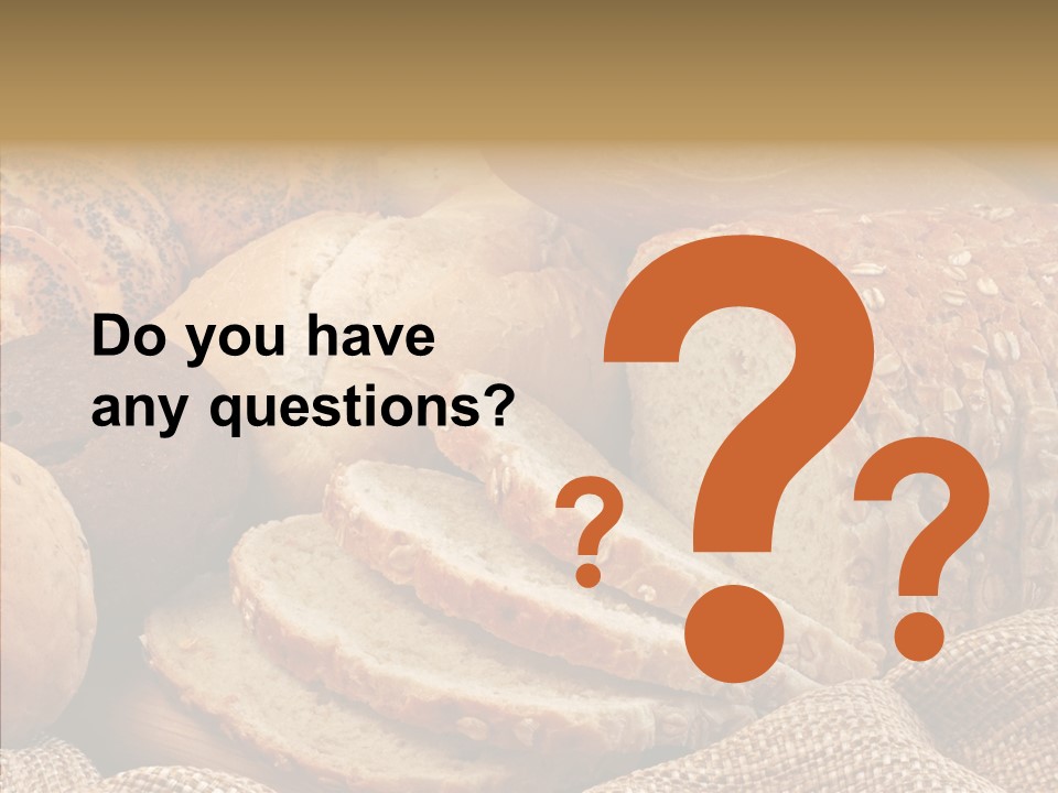 Natural Sliced Bread Wholesome PowerPoint Template