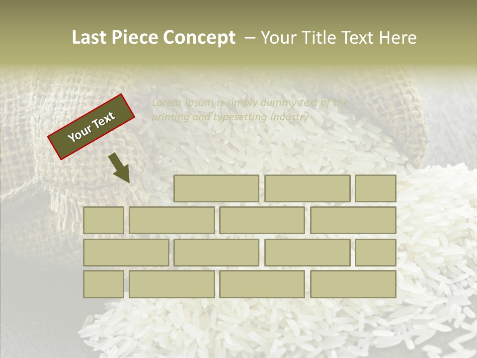 White Jute Chinese PowerPoint Template