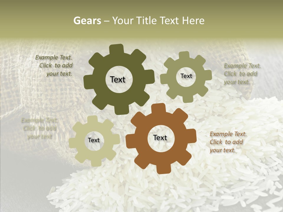 White Jute Chinese PowerPoint Template