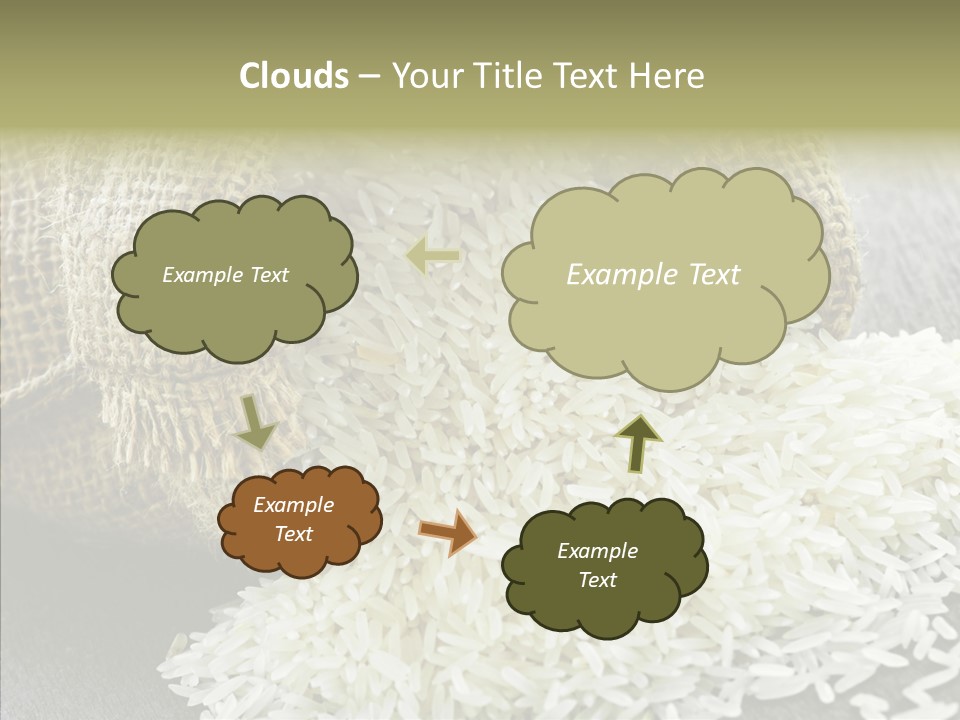 White Jute Chinese PowerPoint Template