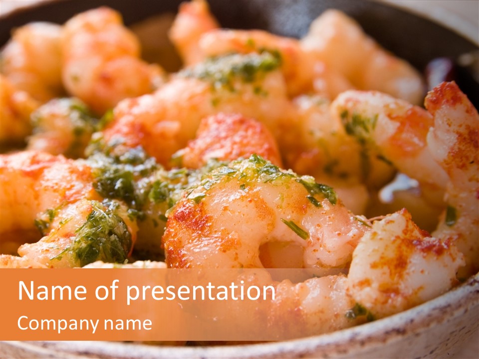 Meal Sea Food Starter PowerPoint Template