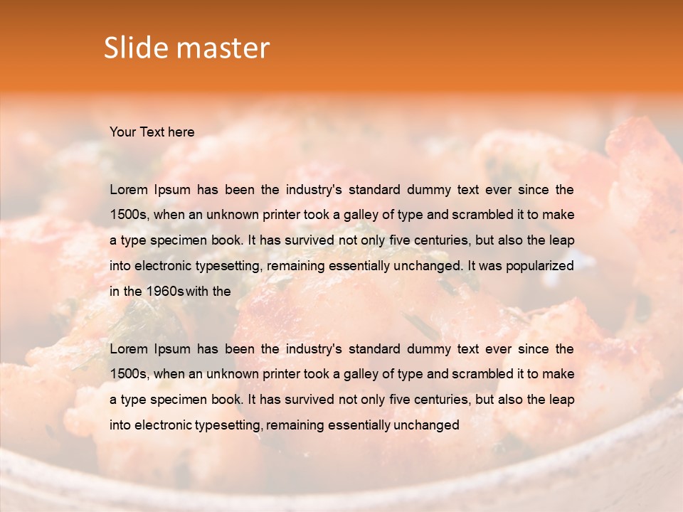 Meal Sea Food Starter PowerPoint Template