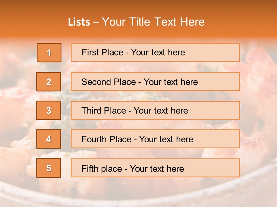 Meal Sea Food Starter PowerPoint Template