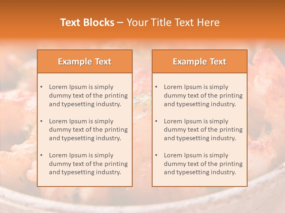 Meal Sea Food Starter PowerPoint Template